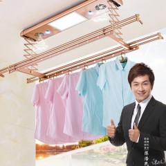 【伯利好】JS-J043-04 电动晾衣架 室内智能晒被杆 升降金属衣架 凉衣架子 太空铝衣撑