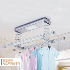 【伯利好】JS-J043-04 电动晾衣架 室内智能晒被杆 升降金属衣架 凉衣架子 太空铝衣撑