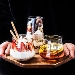 【伯利好】JS-F039-57 简约创意玻璃杯耐热透明杯果汁饮料牛奶杯圆口杯家居主题餐厅杯具